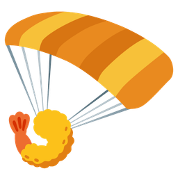 Fried shrimp and Parachute