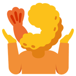 Fried shrimp and Person shrugging