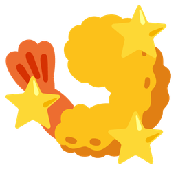 Fried shrimp and Star