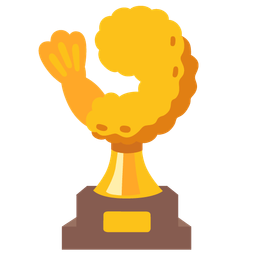 Fried shrimp and Trophy