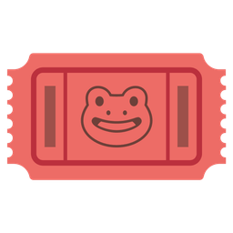 frog and admission tickets