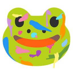 frog and artist palette