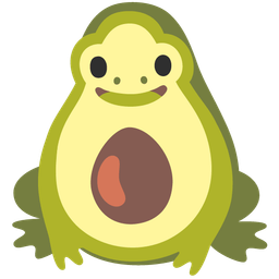 frog and avocado