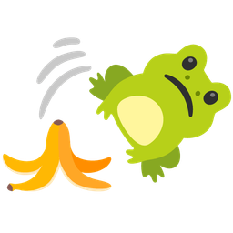 frog and banana