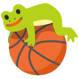frog and basketball