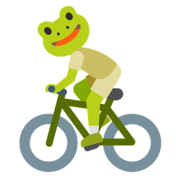 frog and bicycle