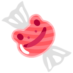 frog and candy