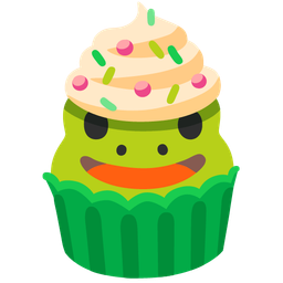 frog and cupcake