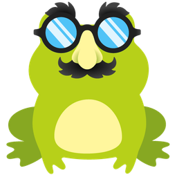 frog and disguised face