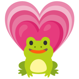 frog and growing heart