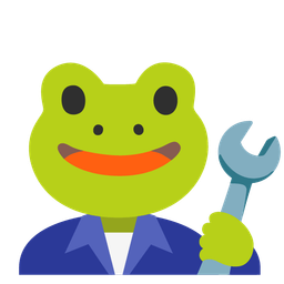 frog and hammer and wrench