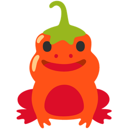 frog and hot pepper