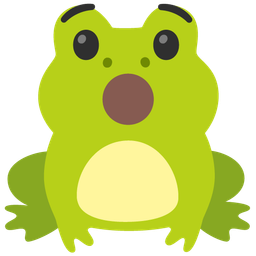 frog and hushed face