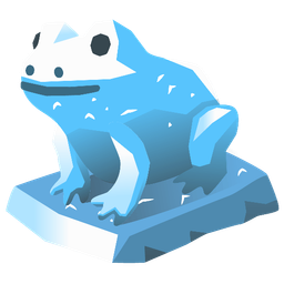 frog and ice