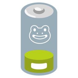 frog and low battery