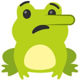 frog and lying face