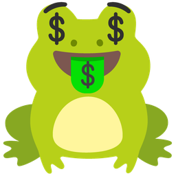 Frog and Money-mouth face