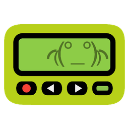 frog and pager