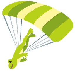 frog and parachute
