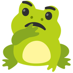 frog and thinking face
