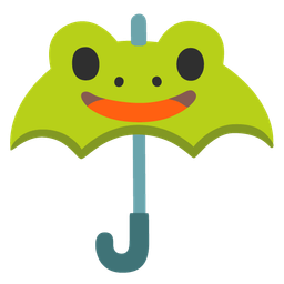 frog and umbrella