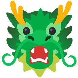 Frowning face with open mouth and Dragon