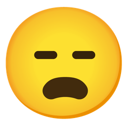 Frowning face with open mouth and Expressionless face