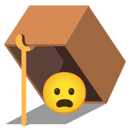 Frowning face with open mouth and Mouse trap