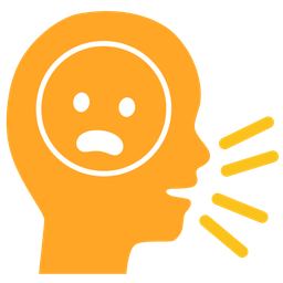 Frowning face with open mouth and Speaking head