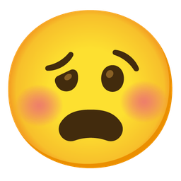 Frowning face with open mouth and Woozy face