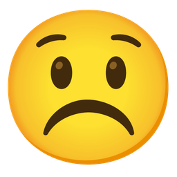 Frowning face and Astonished face