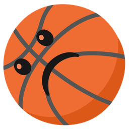 Frowning face and Basketball