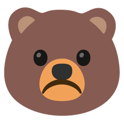 Frowning face and Bear