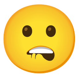 Frowning face and Biting lip