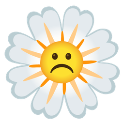 Frowning face and Blossom