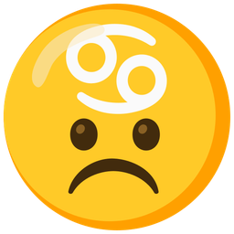 Frowning face and Cancer