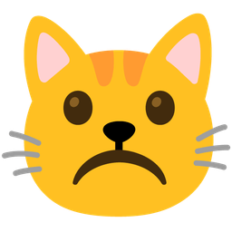 Frowning face and Cat face