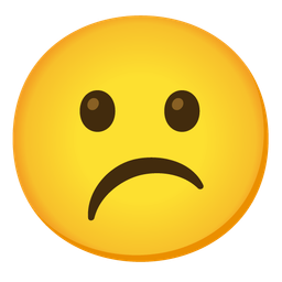 Frowning face and Confused face