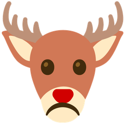 frowning face and deer