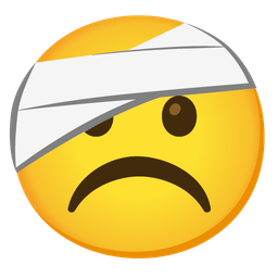 Frowning face and Face with head-bandage