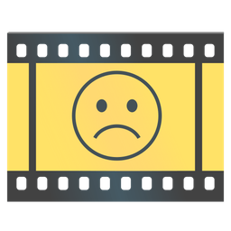 Frowning face and Film frames