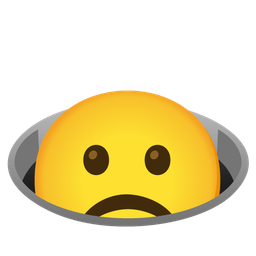 Frowning face and Hole