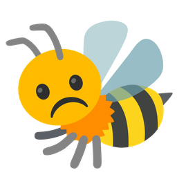 Frowning face and Honeybee