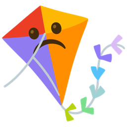Frowning face and Kite