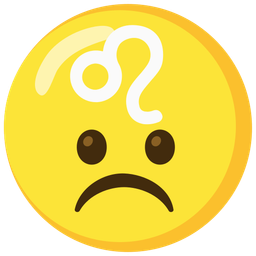 Frowning face and Leo