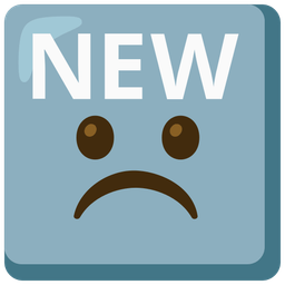 Frowning face and NEW button