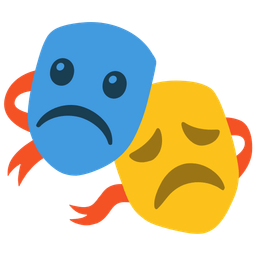 Frowning face and Performing arts