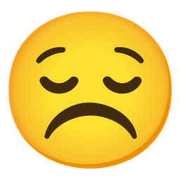 Frowning face and Relieved face