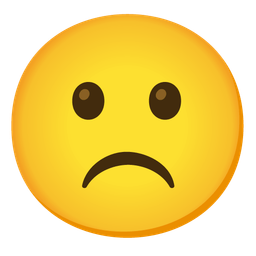Frowning face and Slightly frowning face