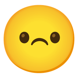 Frowning face and Smiling face with smiling eyes